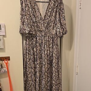 Elegant Floral Print Dress